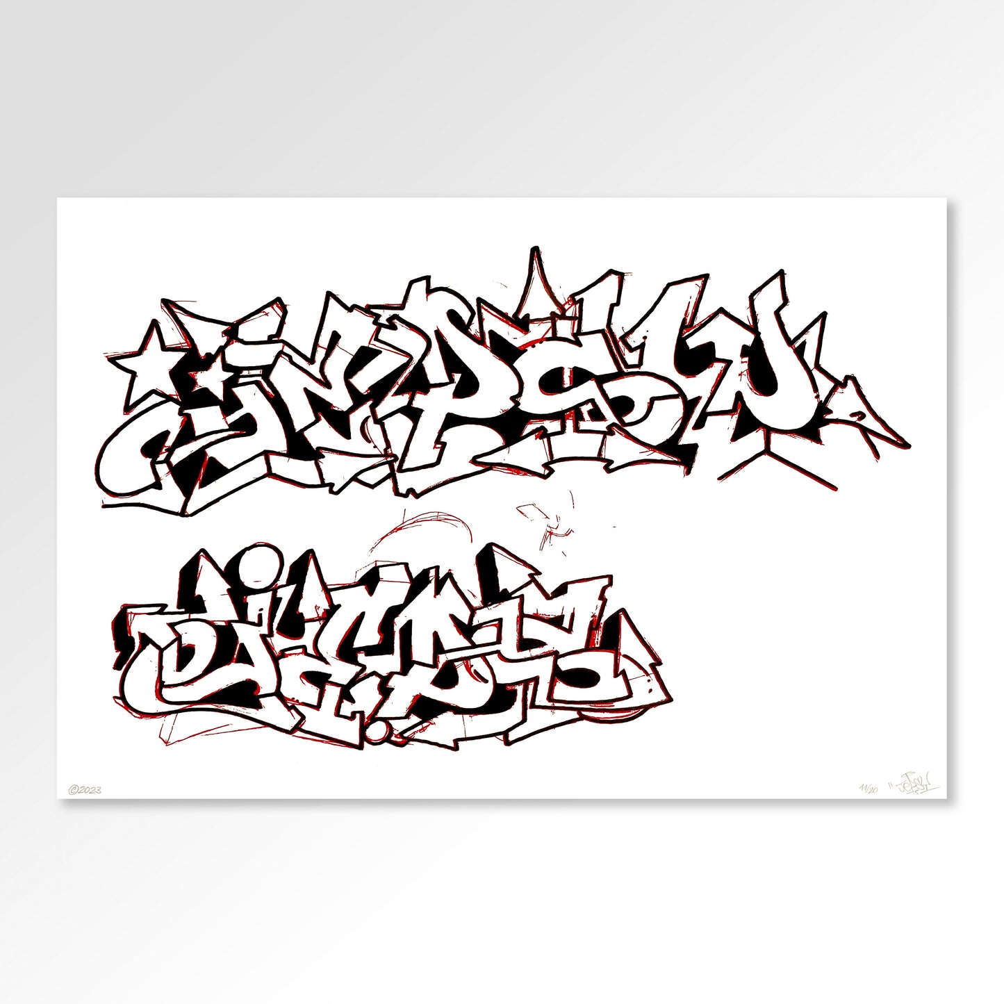 Jepsy "J-SKETCH" Siebdruck