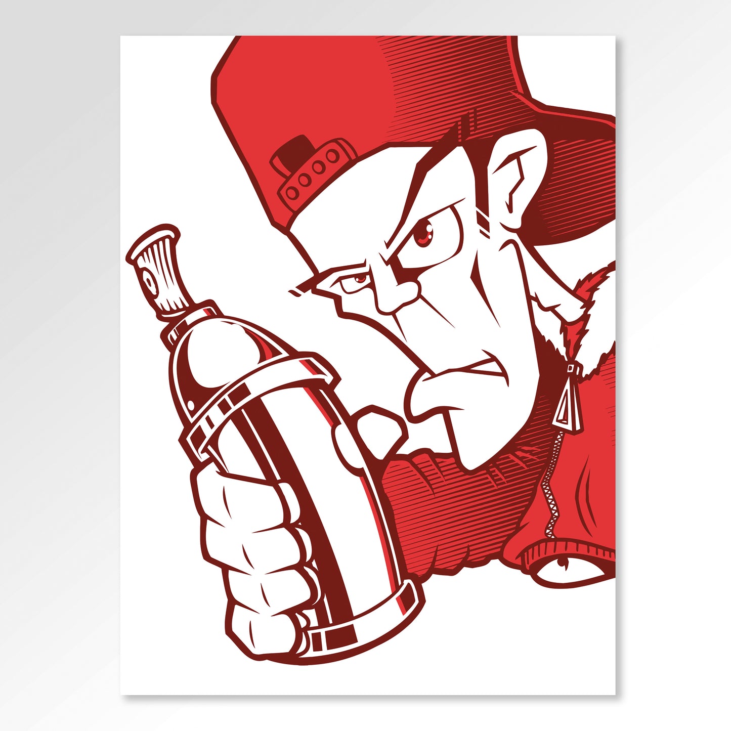 CAN2 "BBOY Red" SCREENPRINT