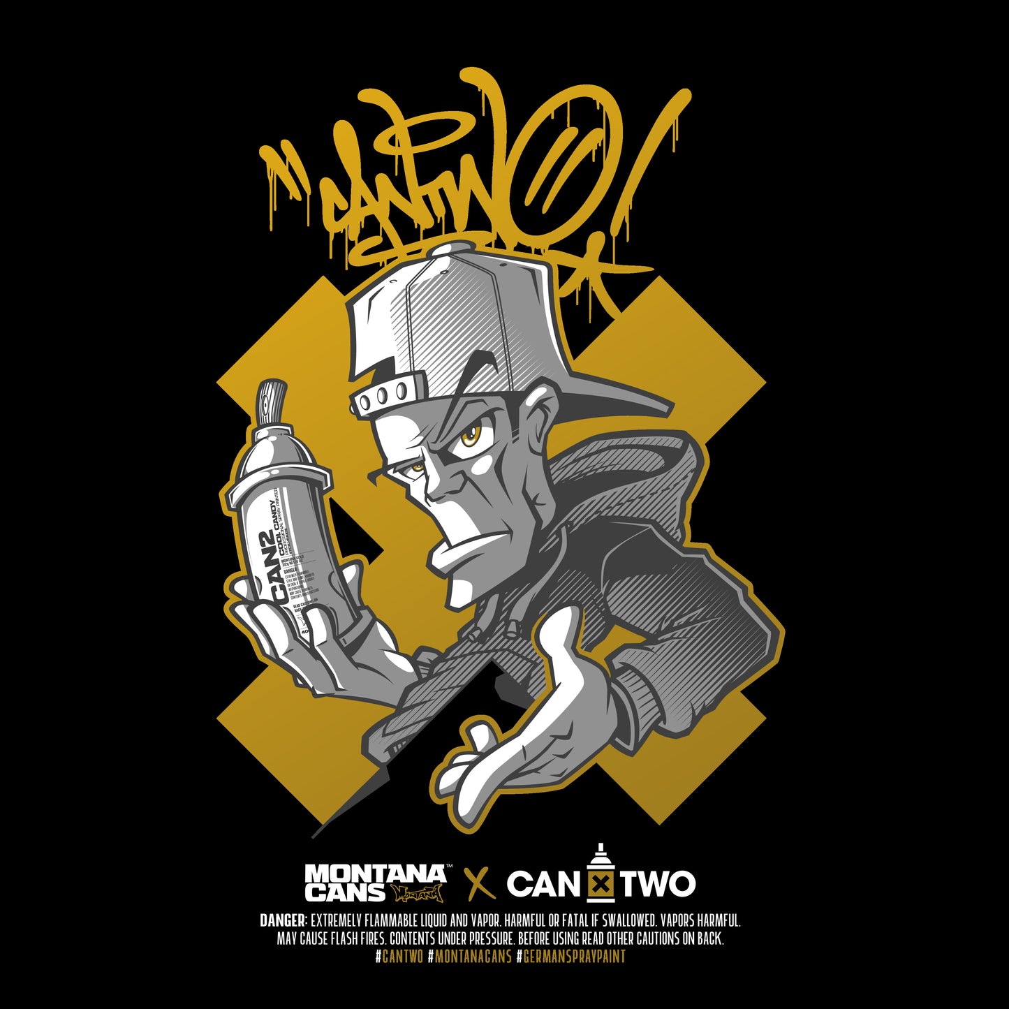 Can2 Cotton Candy "Black Edition" Hoodie