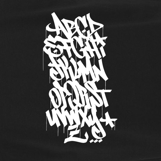 ABC – BLACK / WHITE T-Shirt by ATOM