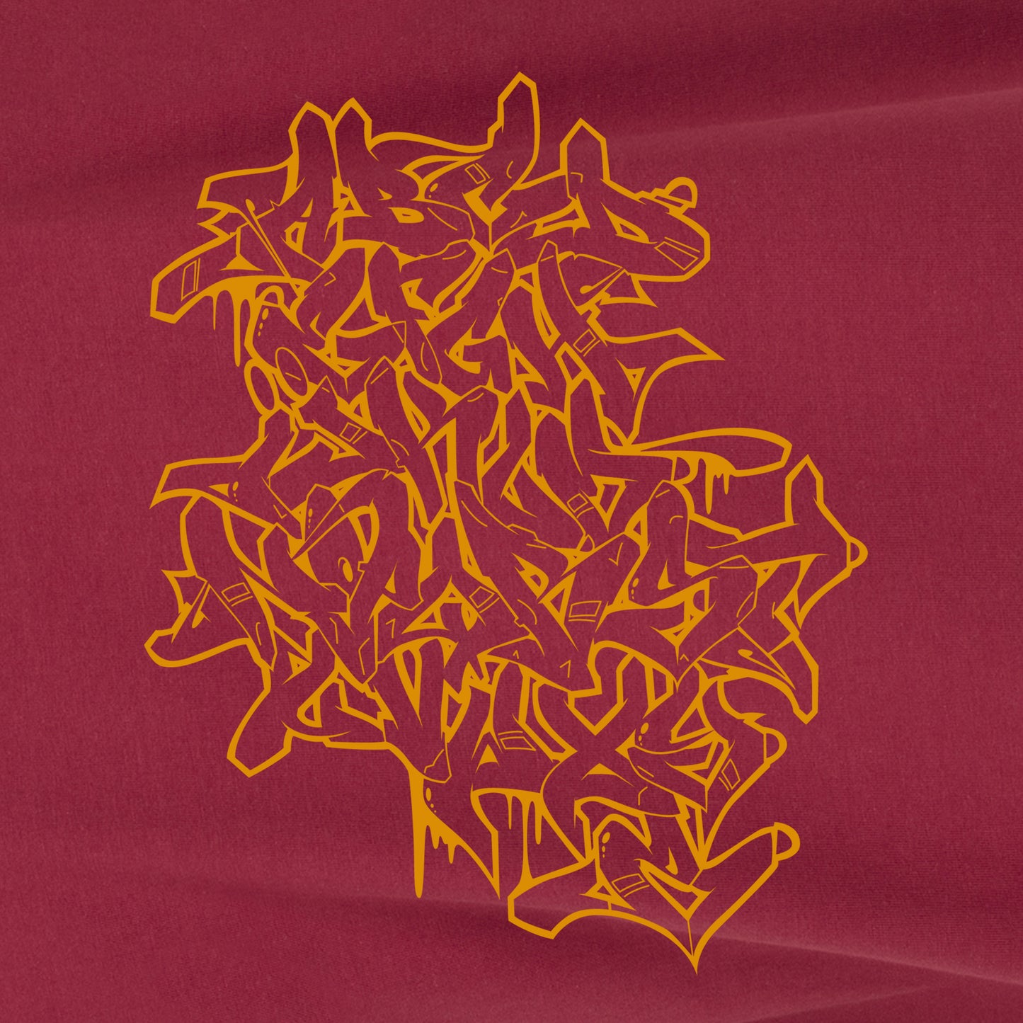 ABC – BORDEAUX / YELLOW T-Shirt by ATOM